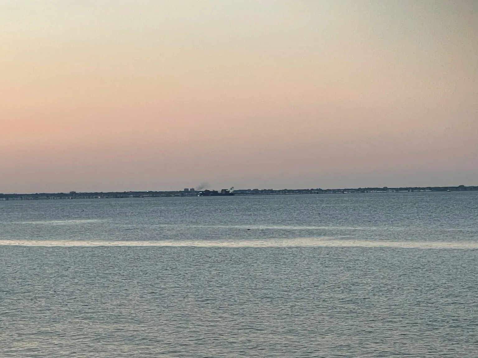 Calm evening sea at Minster Leas