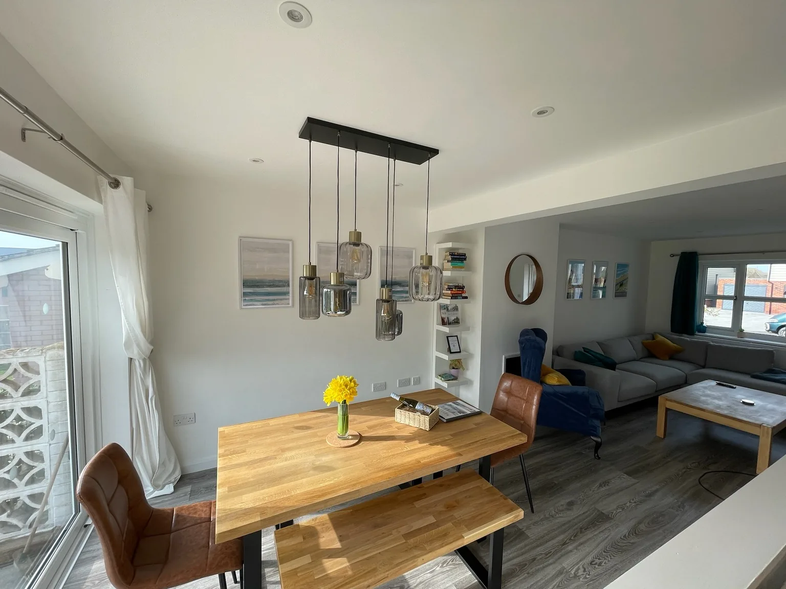 Alternative view of lounge and dining area